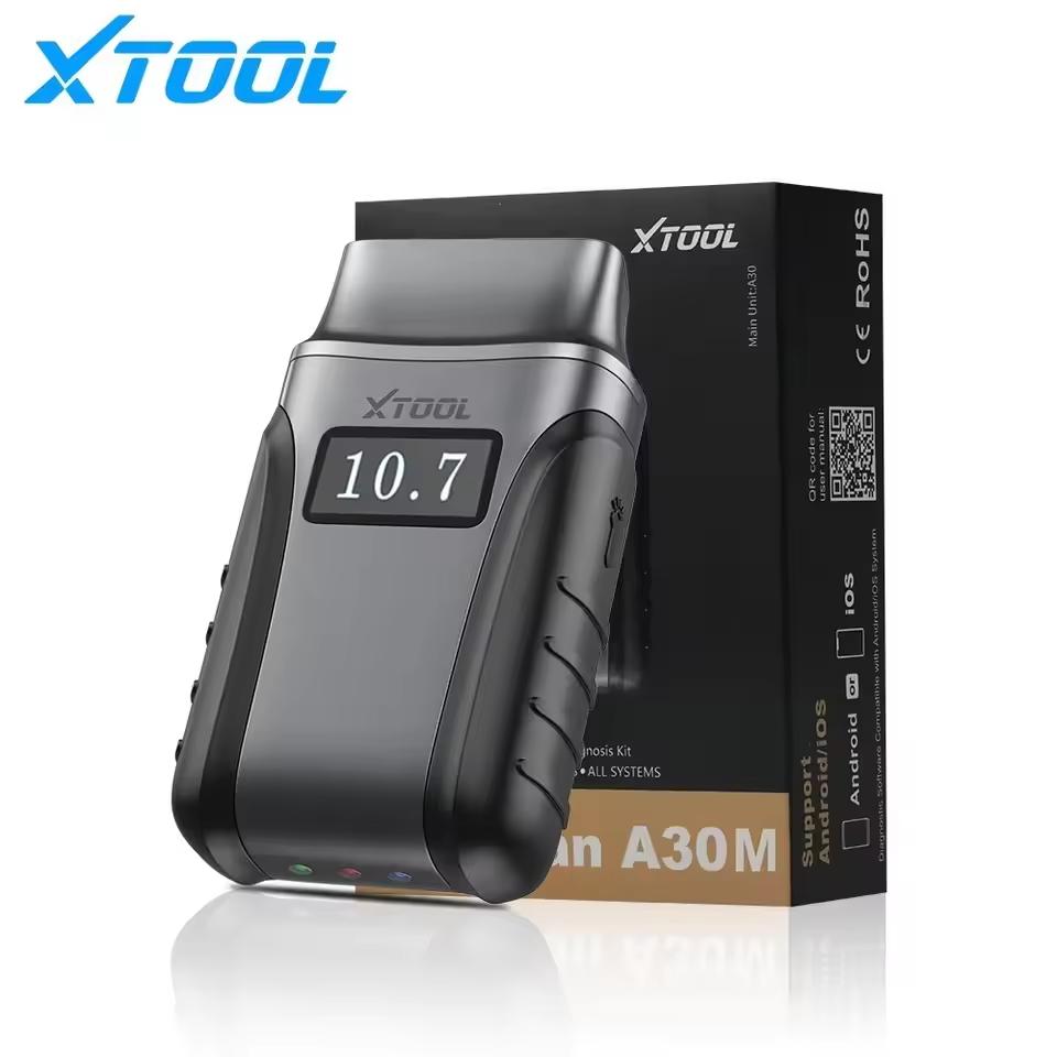 XTOOL A30M V2.0 ערכה כלי אבחון מערכת מלאה סורק OBD2 דו-כיווני סריקה אוטומטית עם 26+ איפוסים FCA CAN עדכון חינם לכל החיים