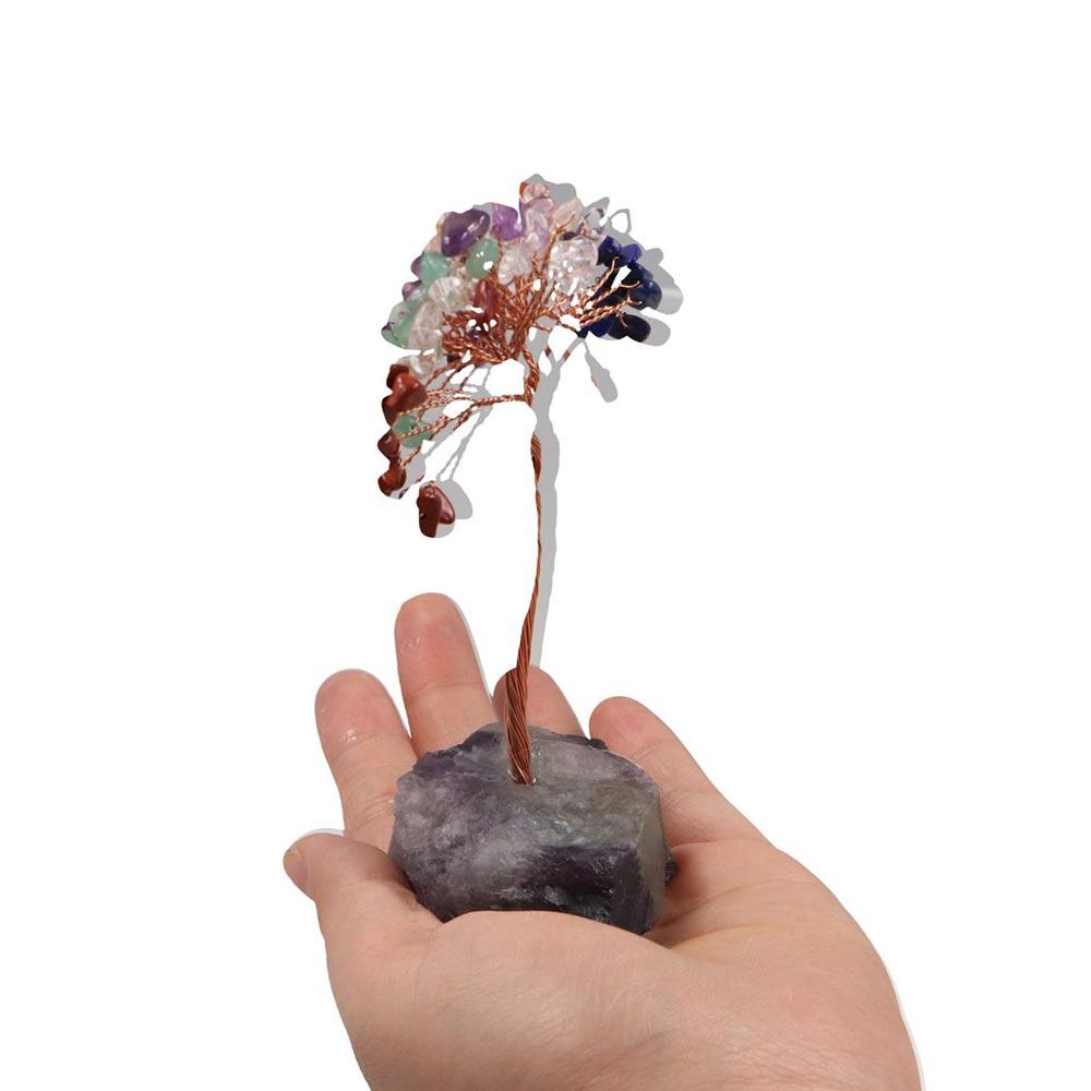 With Base Crystal Feng Shui Trees Landscape Wealth Tree Ornaments  Potted Plants