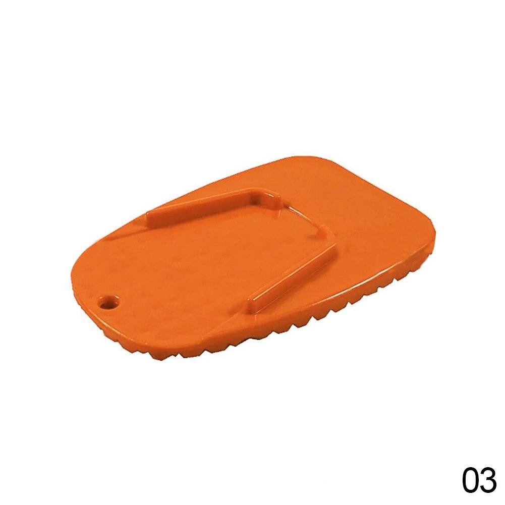 1pc Black Universal Motorcycle Plastic Side Stand Moto Bike Kickstand Non-slip Plate Side Extension Support Foot Pad Base