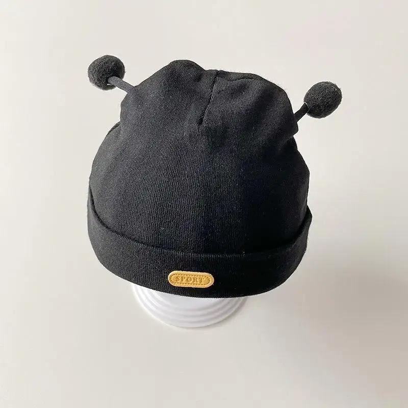 

0-6 рот Детская шапочка хлопковая модель милой пчелки шапочка свободная, но не тугая ветрозащитная защита для головы новорожденного мальчика девочки аксессуары