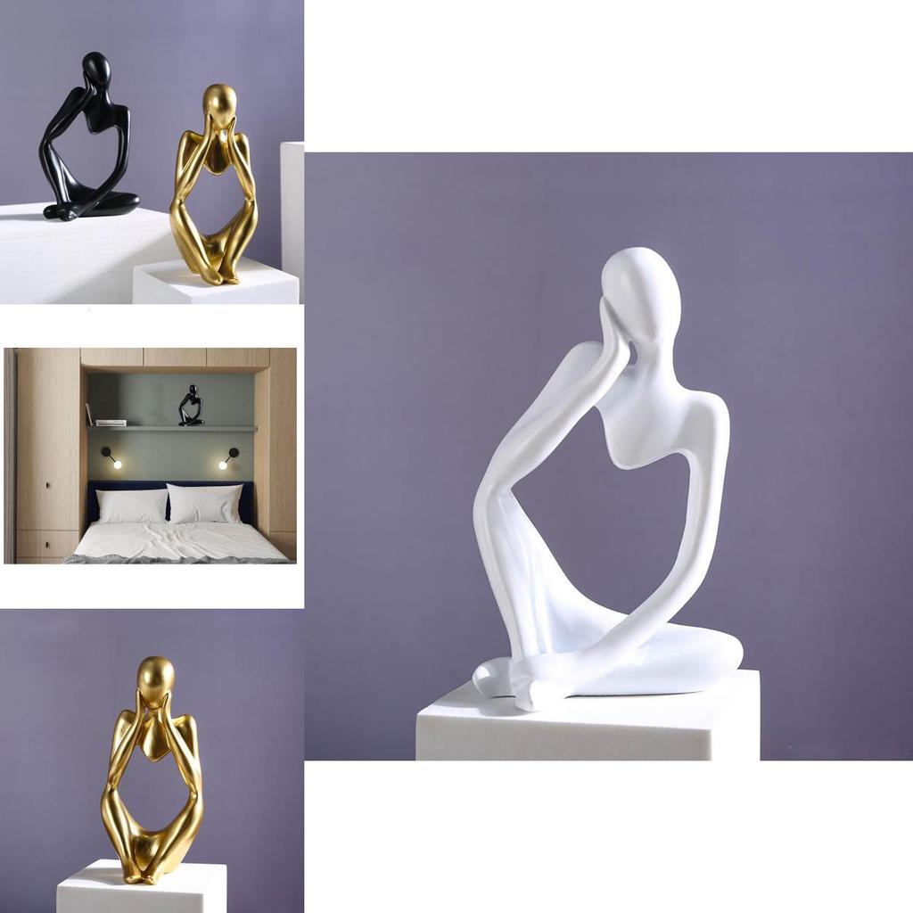 Abstract Thinking Person Resin Sculpture Delicate Home Decoration Gift