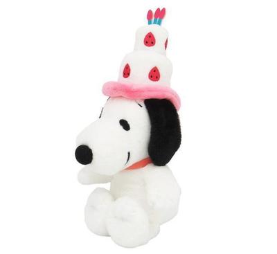 PEANUTS Snoopy Poupée en peluche Série 75e Anniversaire Chapeau Gâteau Snoopy Japon NOUVEAU