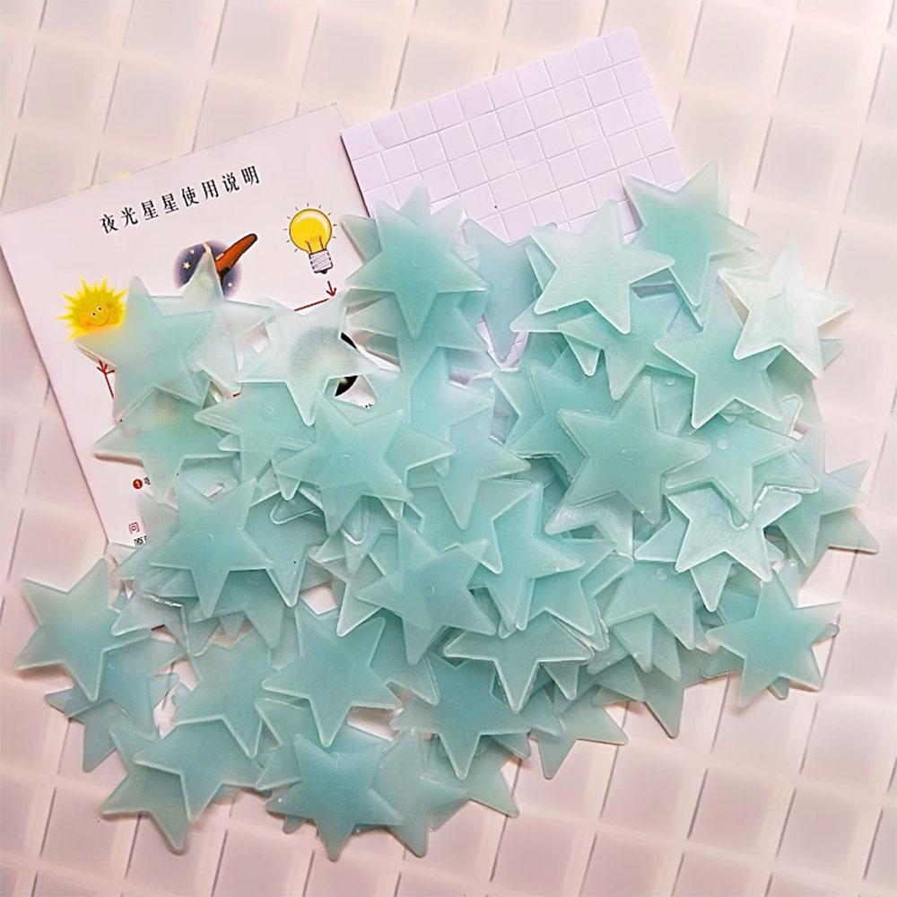 10/25pcs Luminous stars sticker resin material for Ceiling Decorations Wall Stickers Murals Decals Home Art Bedroom Nightstand