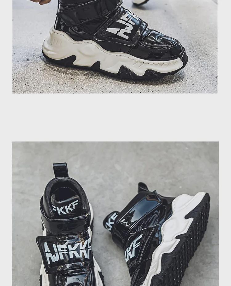 Pánské zimní vysoké sněhule se silnou podrážkou: Trendy boty pro tátu zvyšující výšku