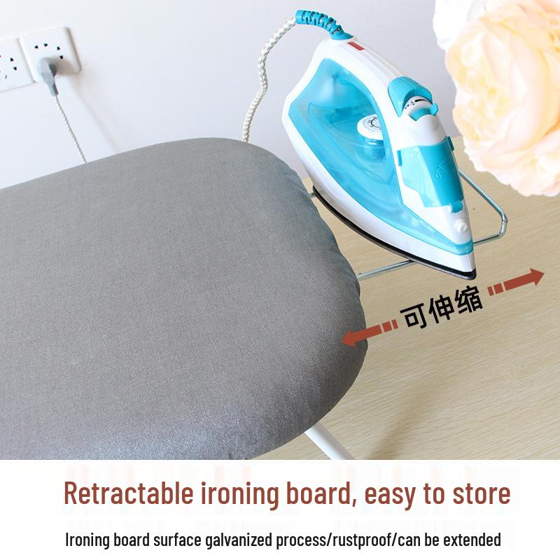 Compact Folding Ironing Board with Hanger and Ironing Pad