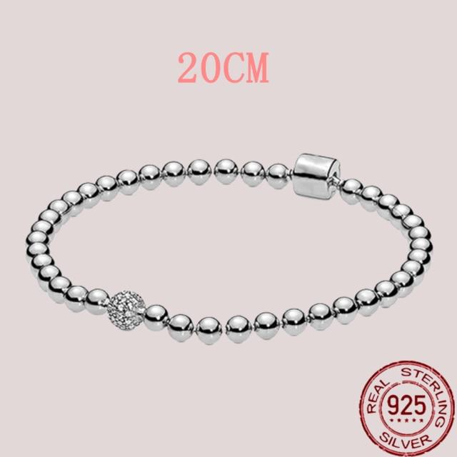 925 Sterling Silver Snake Chain Bracelets Charm Pendientes Mujer 925 Original Bracelet For Women Fine Jewelry Clasp Bangle Gift