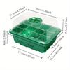 Balcony Outdoor Vegetable Growing Magic Tool5One Pack12Perforated Breathable Felt Seedling Box with Lid Gardening Planting Tool