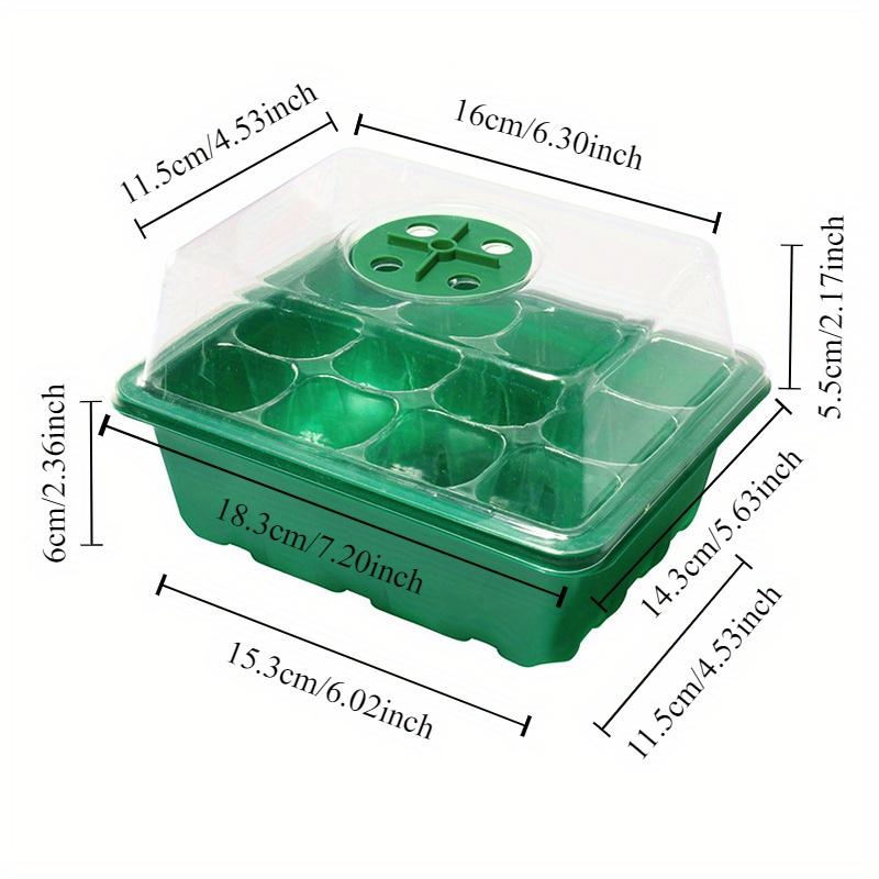 Balcony Outdoor Vegetable Growing Magic Tool5One Pack12Perforated Breathable Felt Seedling Box with Lid Gardening Planting Tool