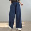 plus size Vintage high waist casual loose Women Spring summer autumn jeans denim wide leg Pants