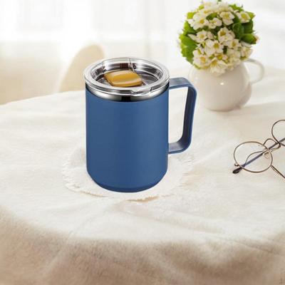 Coffee Mug Insulated Tumbler Leakproof Reusable Portable Travel with Lid and Handle for
