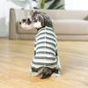 Four-legged Puppy Stripes Jumpsuits Fashionable Dog Pajamas Creative Pet Dog Clothes  Autum