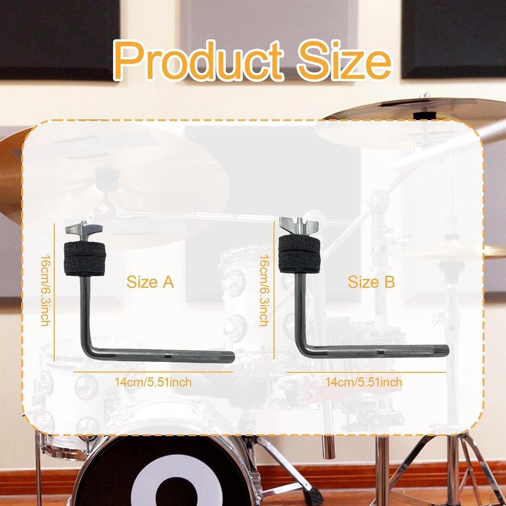 Bracket Drum Cymbal Arm Percussion Accessories Hardware ,Professional, Attachment L Rod Clamp