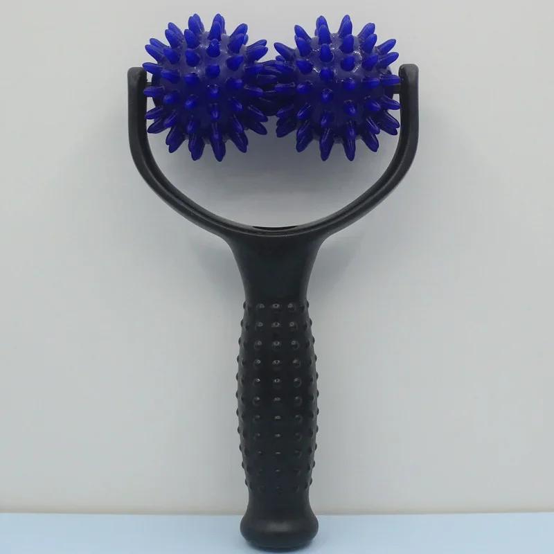2 Roller In 1 - Handheld Trigger Point Acupuncture Reflexology Spiky Massage Balls Massager Roller Full Body Soreness Relief