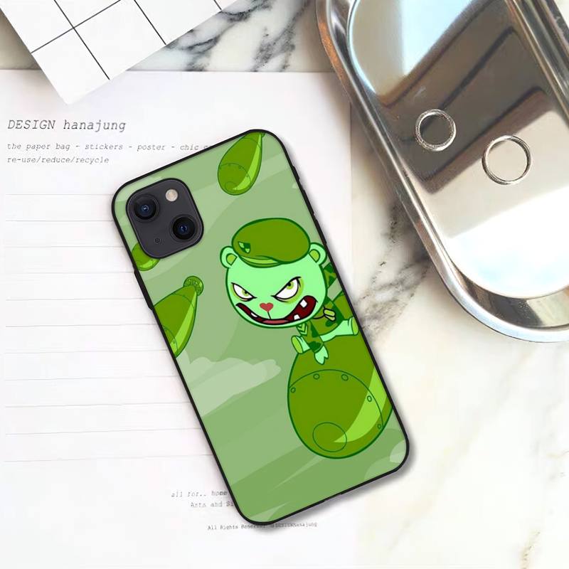 Happy Tree Friends Phone Case For iPhone 11 12 Mini 13 14 15 Pro XS Max X Plus SE XR Shell