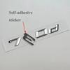 Chrome Black Flat Letters Numbers 730d 735d 740d 745d 750d 760d ABS Emblem For BMW F01 E65 G11 Car Trunk Nameplate Logo Sticker