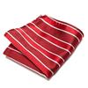 Men's Striped Jacquard Pocket Square for Weddings and Business Suits