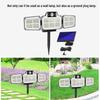 Solar LED Wall Lamp: Waterproof Outdoor Light with Human Motion Sensor for Garden and Garage.
