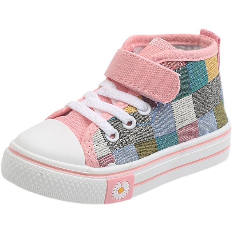 Scarpe di Tela da Bambino Primavera Autunno Scarpe da Skate Antiscivolo per Bambini Scarpe da Skate Antiscivolo Stile Britannico Scarpe Casual per Asilo