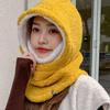Scarf Set Japanese Scarf Women  Hat Hooded Collar Head Cover Korean Style Beanies Plush Hat