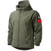Men's Tactical Softshell Fleece Jacket: Windproof, Waterproof, Outdoor Sports Outerwear.