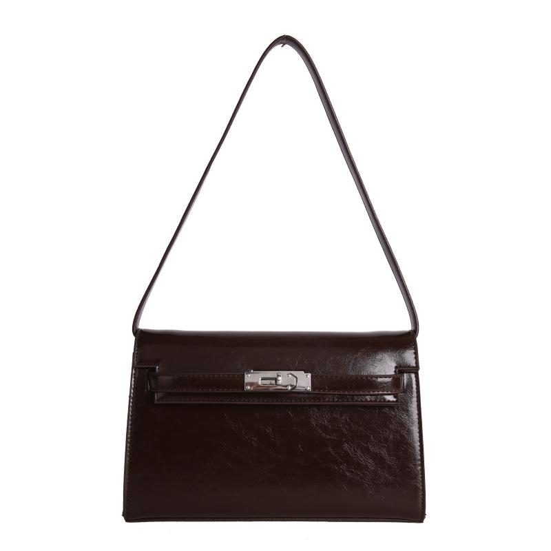 Herbst und Winter Retro Maillard Mode kleine Tasche Damen neue Umhänge kleine quadratische Tasche einzelne Schulter Achseltasche