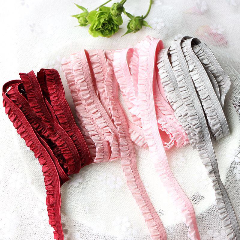 1mx1cm Comfortable Gift Embellishments Elastic Handicrafts Lotus Leaf Edge Smooth Touch Soft DIY Elastic Band Hair Accessories
