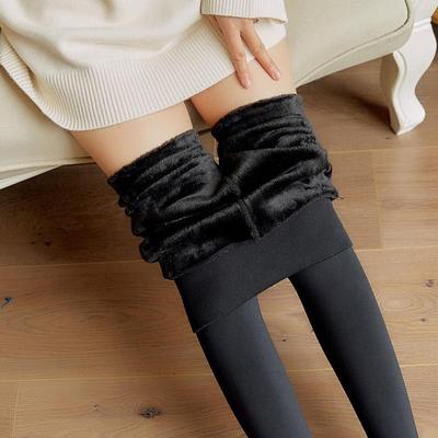 Leggings Doublés Polaire Velours Perlé 300g - Amincissants, Chauds, Style Coréen Pantalons pour Femmes pour l'Automne et l'Hiver