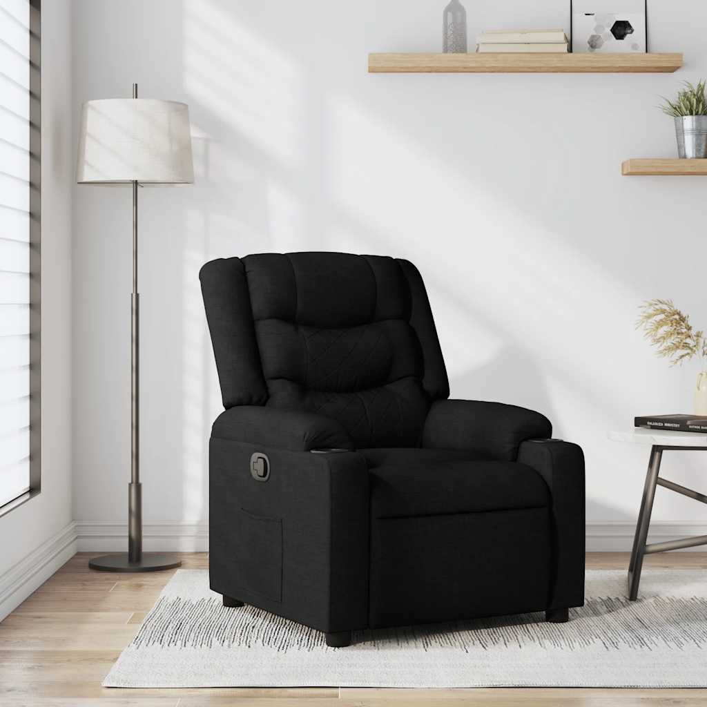 Relax Chair Black Fabric