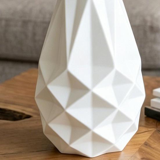 Vaso da Fiori Boho Stampato in 3D Forma Geometrica Vaso Decorativo Moderno Minimalista per Soggiorno Ingresso Tavolino Arredamento per la Casa