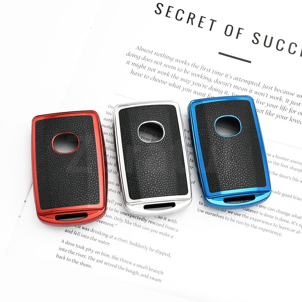 Tpu Leather Auto Shell Fob Holder Car Key Case Cover For Mazda Cx-5 Cx-8 Cx-9 3 Alexa Cx-30 Cx-4 Remote Keyless Accessories