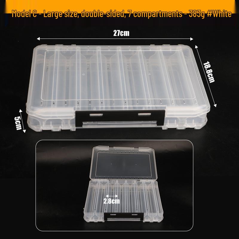 Zweischichtige doppelseitige Angelköder-Aufbewahrungsbox