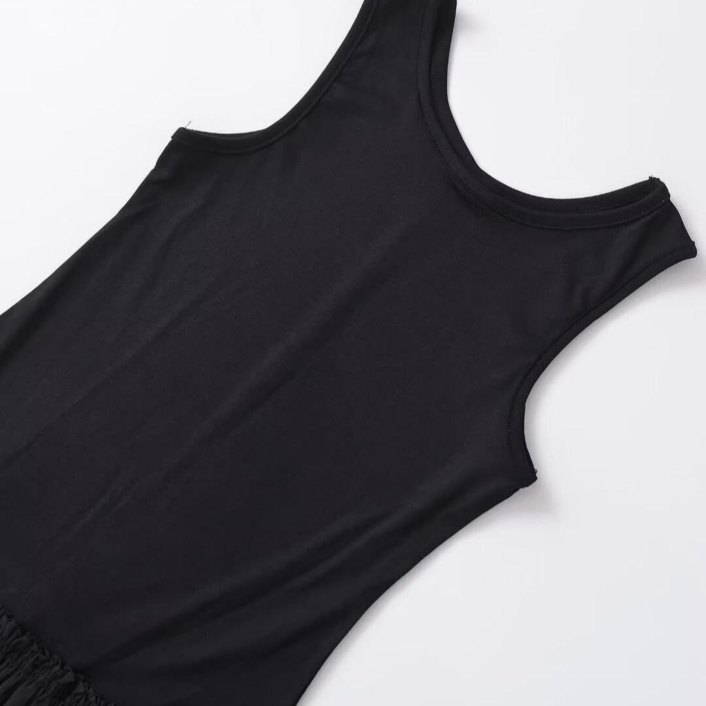 2024 Autumn Women's Low Waist Vest Dress - European & American Style