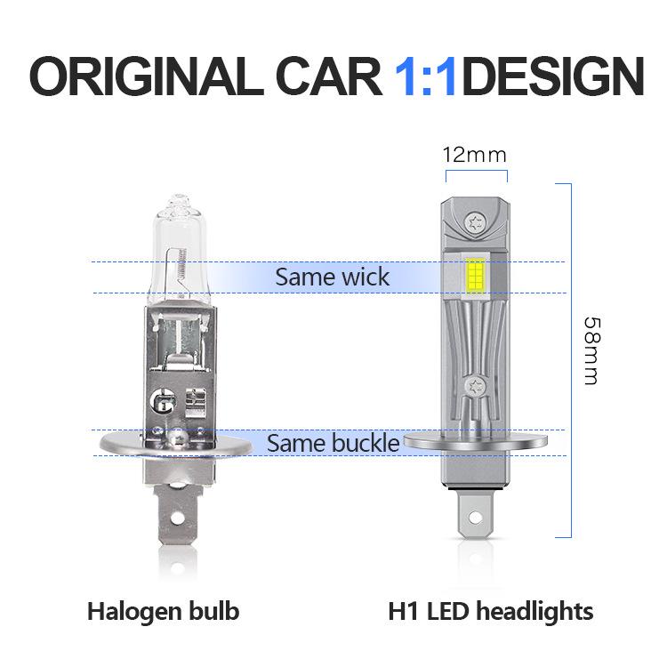 H1 3570 Mini LED Car Headlights - Direct Plug