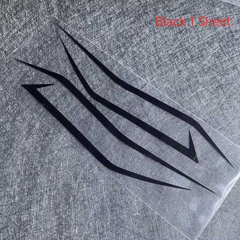 

1/5 Sheets Reflective Cool Front Pull Headlight Decals Motorcycle Fairing Sticker Decoration For Kawasaki Ninja Ninja400 H2 H2Sx Black 1 Sheet
