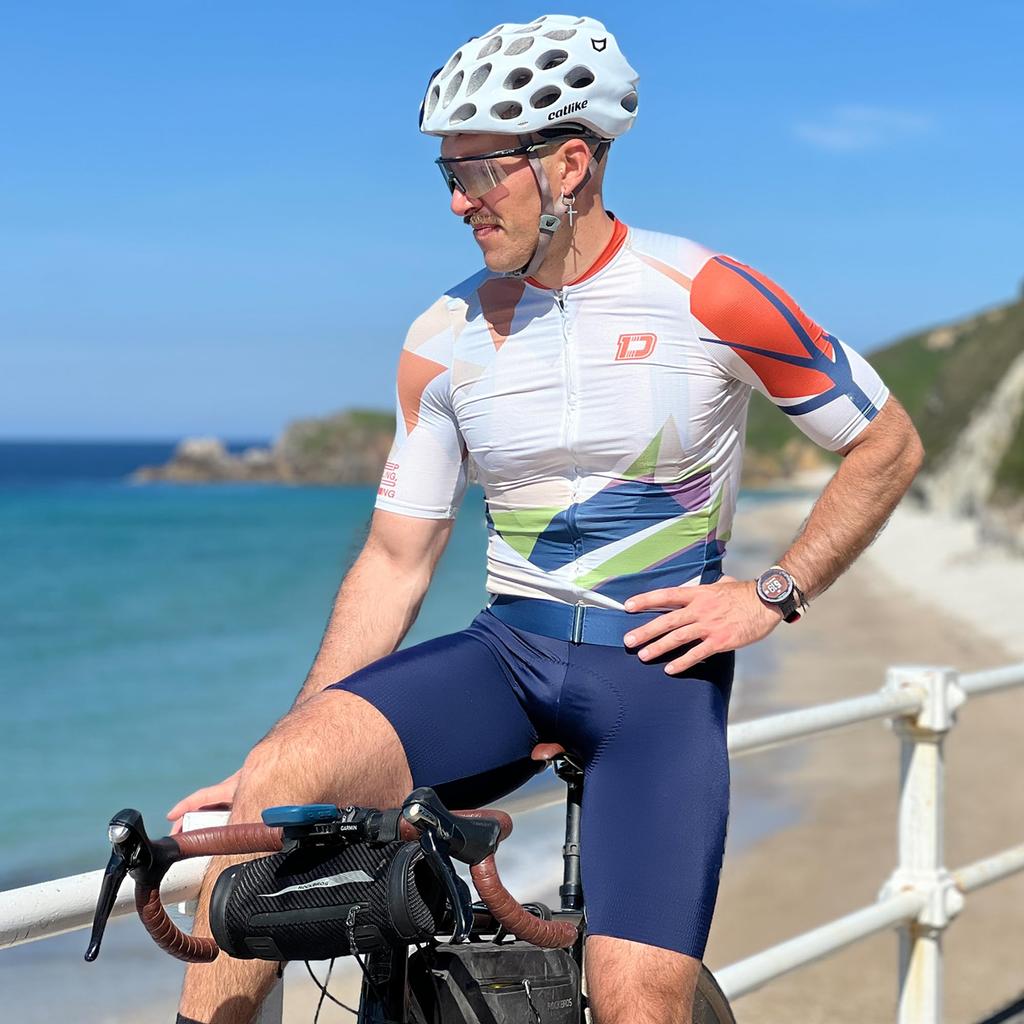 Darevie Short Sleeve Cycling Jersey, Summer, Unisex, with Pockets, Cooling, Sweat-Wicking, Quick-Drying, Breathable, Reflective, DVJ240