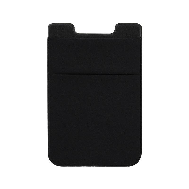 

Двухслойная U-образная однотонная наклейка для телефона с держателем для карт 5.8*8.8 cm чёрный