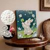 5D Frameless Pearl Painting Rabbit and Flower Diy Handmade Sticky Diamond Creative Canvas Art Painting Bedroom Decoration Living Room Hanging Painting