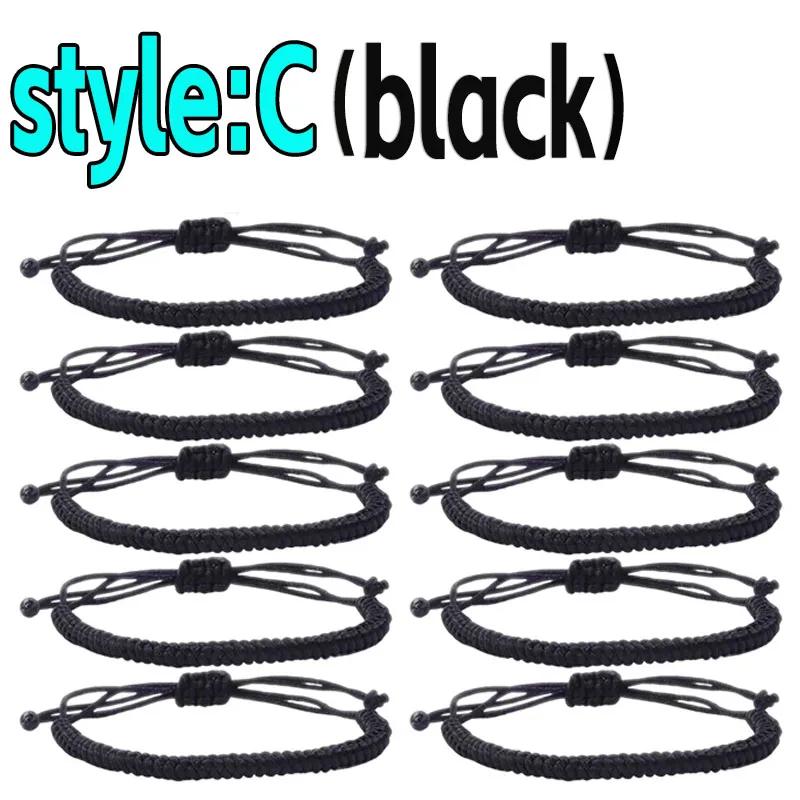 2/10pcs Lucky Red Rope Evil Eye String Bracelet for Men and Women Protection Lucky Handmade Braid Rope Wristband Jewelry Gift