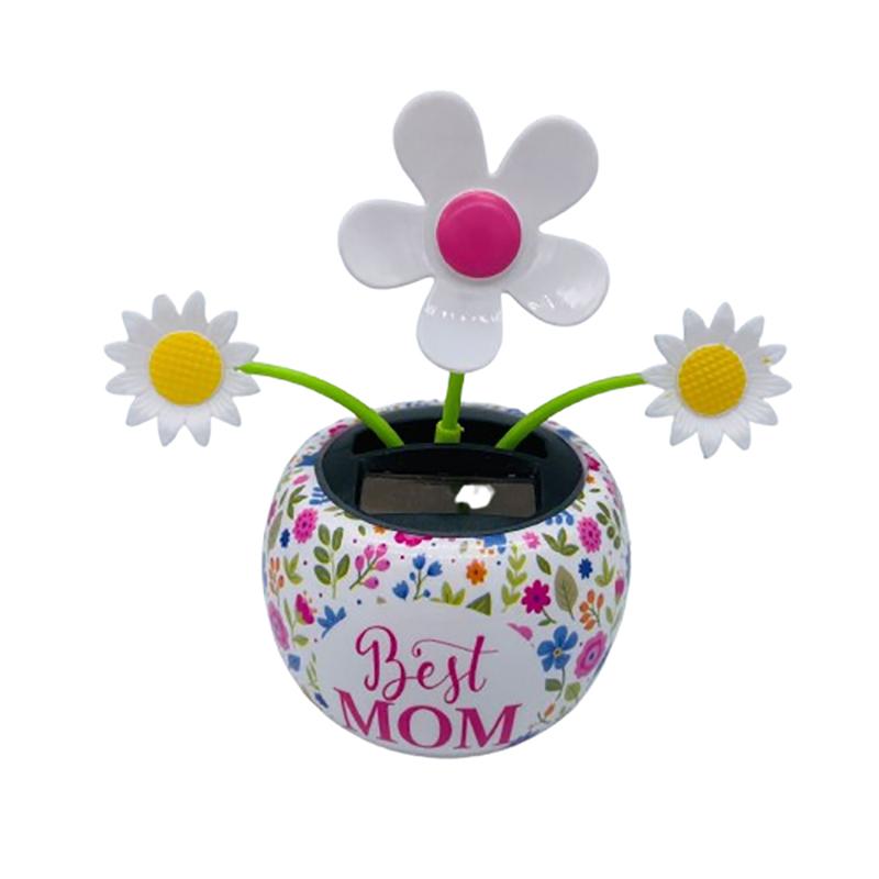 Solar Dancing Sunflower Toys, Reusable Solar Shaking Head Decoration, Cute Flower Flower Pot Toys Suitabl