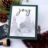 Little Village 3D Embossing Folder Christmas Holly and Candles Background Patterns Templates For DIY Scrapbooking Paper Crafting