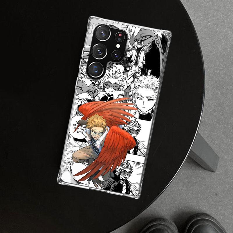 Hawks MHA My Hero A-Academy Phone Case Cover for Samsung Galaxy S26 S25 Edge S24 S23 Ultra S22 Plus S21 FE S20 + Art Customized