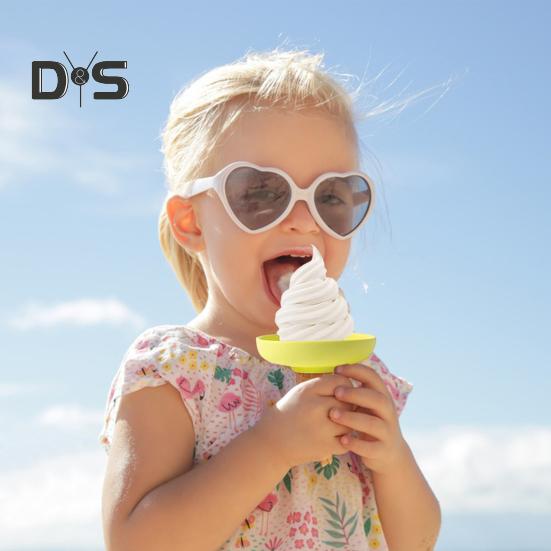 4Pcs Kids Popsicle Holders with Drip Catcher Ice Cream Stand with Dual Functional Design Easy To Clean Silicone Holder for Summer And Birthday Parties