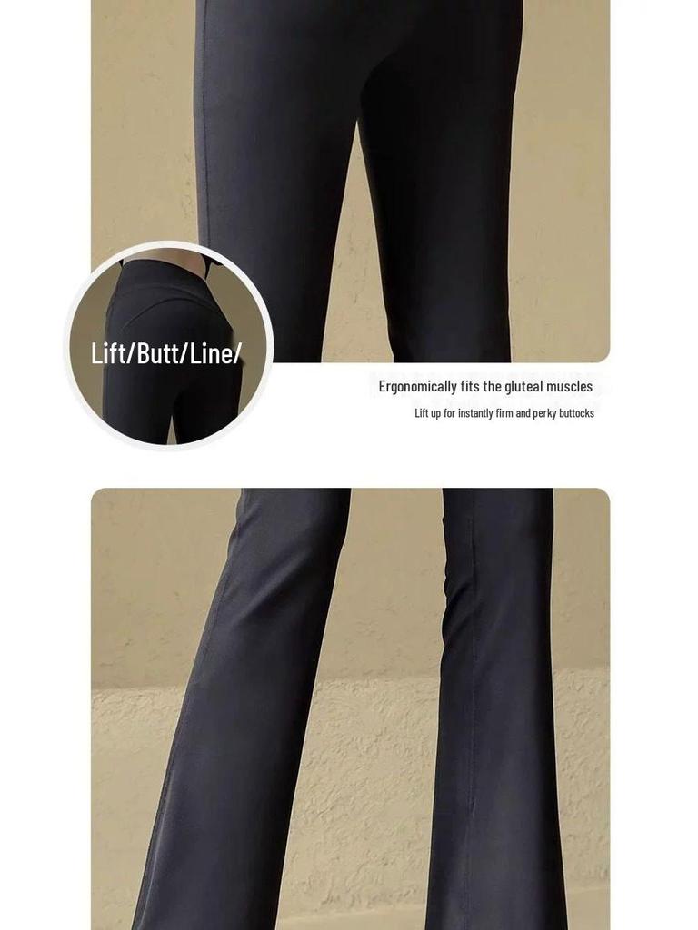 High Waist Glute Lift Flare Yoga Pants for Pilates and Casual Wear