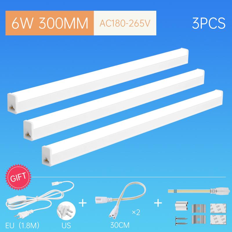 LED-Röhre 30cm T5 T8 Licht für Zuhause 220V LED-Lampenröhre Stange 10W 20W Kaltweiß Warmweiß 4ft LED-Röhrenlicht 500mm Röhrenbeleuchtung