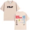 Bad Bunny DTMF Debi Tirar Mas Fotos 2025 New Album T Shirts Men Women Clothing Cotton Oversized T-shirts Hip Hop Fashion T-shirt