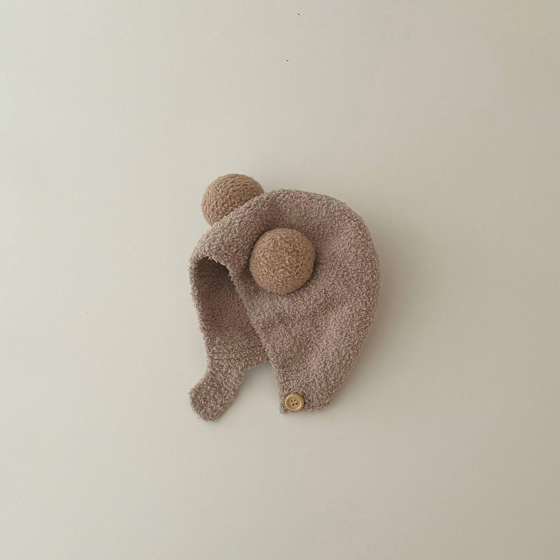 

0-2 Years Baby Hat Autumn Winter Ear Rabbit Knitted Kids Hat Baby Girls Boys Cute Wool Hat Baby Accessories Newborn Caps 44-48cm
