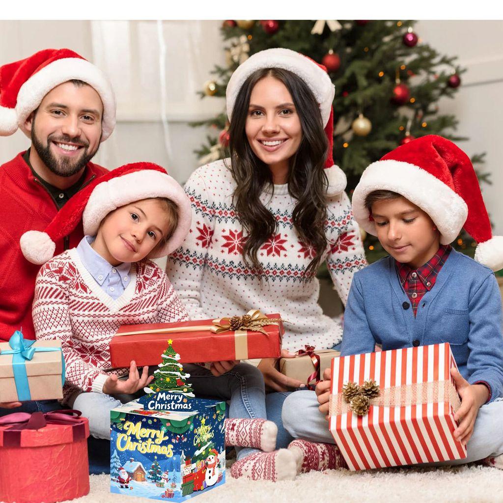 Decor Money Holiday Box With Snowy Night Theme For Christmas And Year New