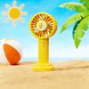 Handheld Fan Cartoon Pet Pattern Multi-Speed Silent Motor USB Rechargeable Portable Desktop Cooling Fan