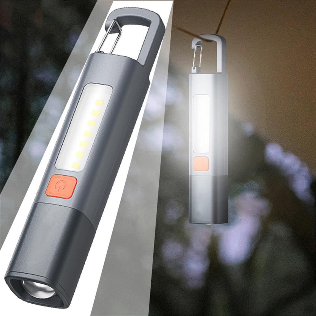 Outdoor Handheld Flashlight, Large COB Light, High Brightness, Long Range, Variable Aiming Light Locking Design