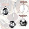 A84E-Stainless Steel For Coffee Milk Fruit Powder, Spice Jar 2 Tablespoon Scoop 8 Pieces 30 Ml Measuring Spoon With Long Handle
